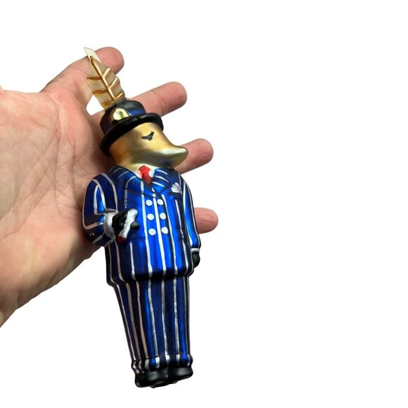 VTG Pottery Barn Reindeer Blown Glass Ornaments 1998 Set of 8 Comet Vixen Cupid - Picture 5 of 12